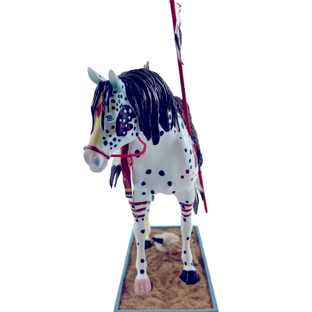 The Trail of Painted Ponies WAR PONY #1452 Resin Fig. Retired in 5/2007 - Picture 6 of 11